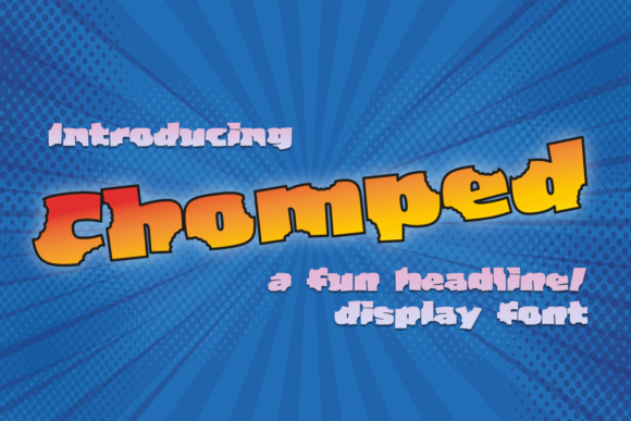 Chomped: A Playful Display Font for Bold Visual Impact