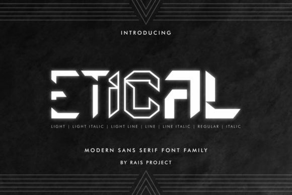 Etical: Elevating Visual Communication with Futuristic Typography