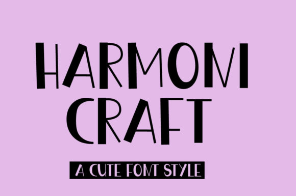 Harmony Craft: Elevate Your Designs with a Friendly Display Font