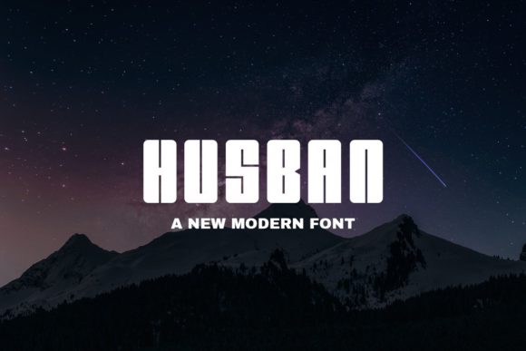 Husban: The Bold Display Font That Commands Attention
