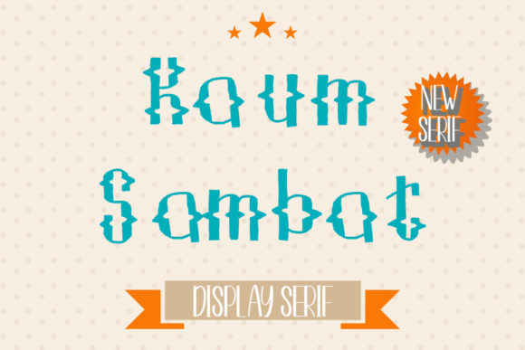 Kaum Sambat: Elevating Crafty Designs with a Fun, Chunky Display Font