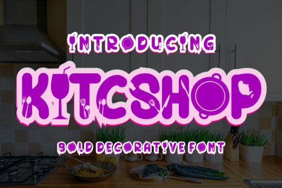 KitcShop: A Bold Typography Choice for Creative Projects