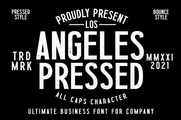 Los Angeles Press: A Bold Display Font for Standout Design