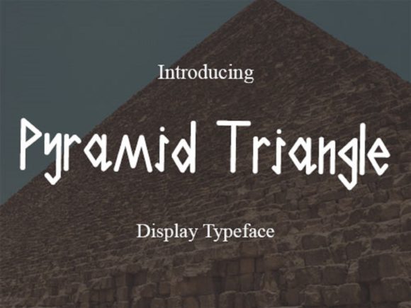Pyramid Triangle: Elevating Design with Stylish Calligraphy