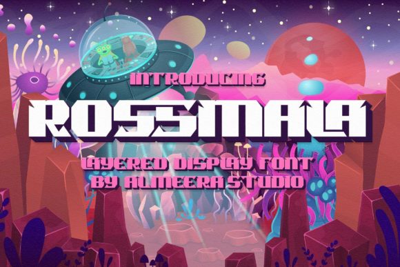 Rossmala: The Bold Robotic Display Font for Modern Design