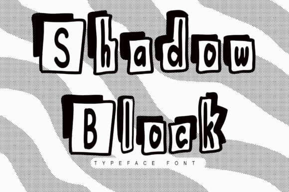 Shadow Block: A Versatile Display Font for Creative Projects
