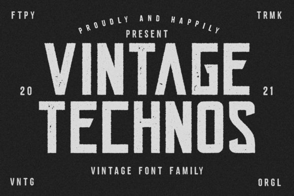 Vintage Technos: The Bold Display Font That Brings Retro Cool to Modern Design
